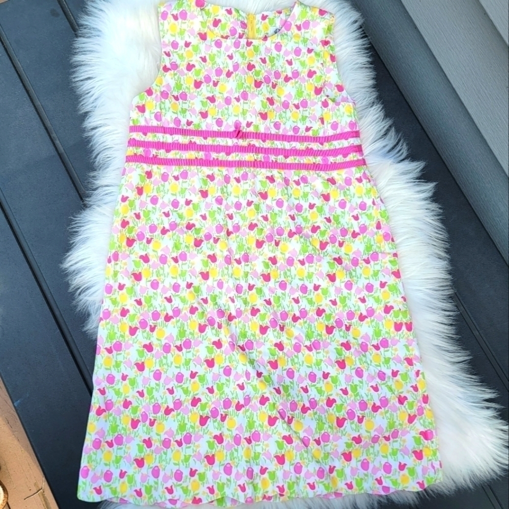 Vintage Lilly Pulitzer White Label Tulip Dress 8